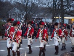 行軍するイギリス軍兵士達